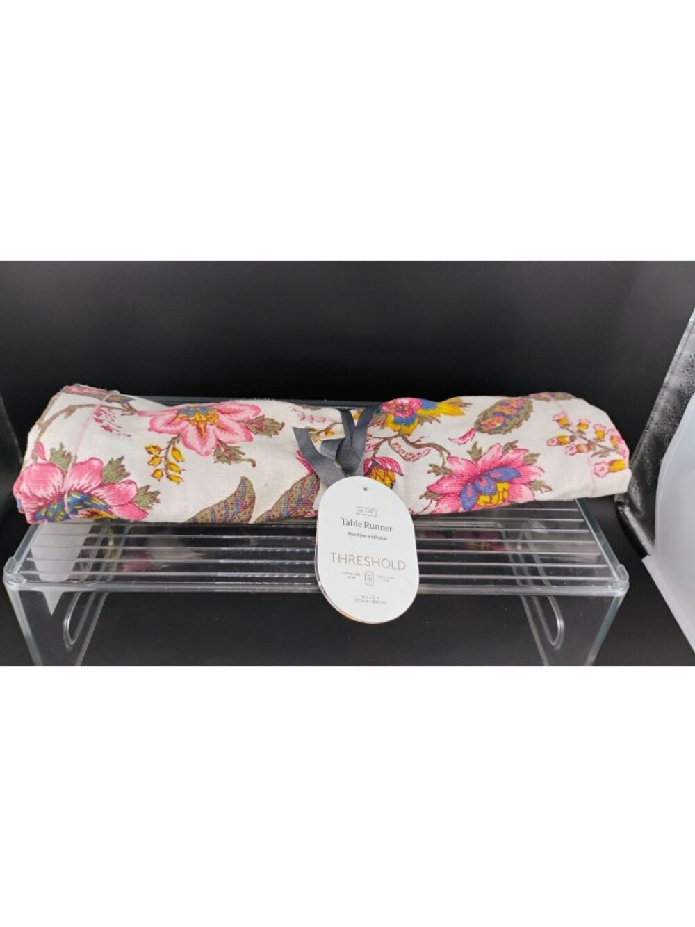 Threshold Floral Table Runner 14" X 72" Cotton Machine Washable